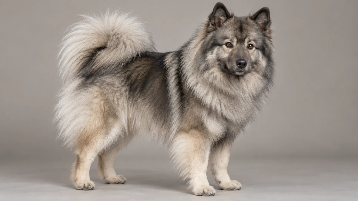 Spitz köpek — gri (alman tipi) renk